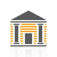 Bank icon on a white background N16