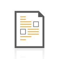 Document icon on a white background N33