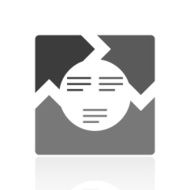 Chevron Chart icon on a white background N22