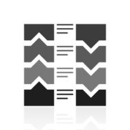 Flowchart icon on a white background N36