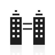 Office Building icon on a white background N13
