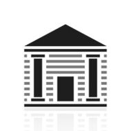 Bank icon on a white background N17