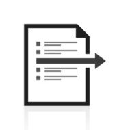 Document icon on a white background N38