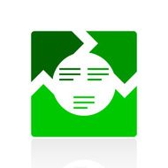 Chevron Chart icon on a white background N24