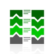 Flowchart icon on a white background N40