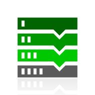 Flowchart icon on a white background N41