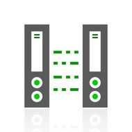 Network Server icon on a white background N13