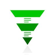 Pyramid icon on a white background N11