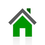 Home icon on a white background N6