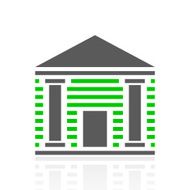 Bank icon on a white background N18