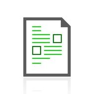 Document icon on a white background N42