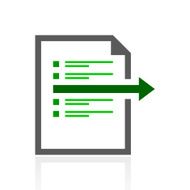 Document icon on a white background N43