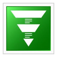 Pyramid icon on a square button N7