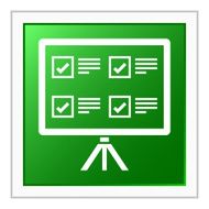 Projection Screen icon on a square button N8