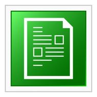 Document icon on a square button N26