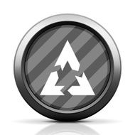 Chevron Chart icon on a round button N30