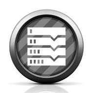Flowchart icon on a round button N49