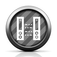Network Server icon on a round button N15