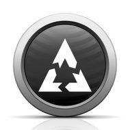 Chevron Chart icon on a round button N32