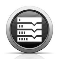 Flowchart icon on a round button N53