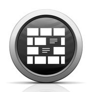 Wall icon on a round button N16