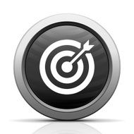 Target icon on a round button N16