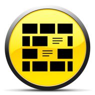 Wall icon on a round button N17