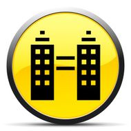 Office Building icon on a round button N17