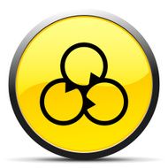 Venn Diagram icon on a round button N8