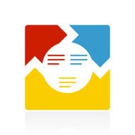 Chevron Chart icon on a white background N26