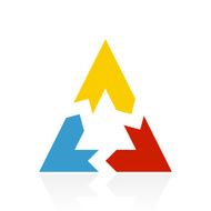 Chevron Chart icon on a white background N27