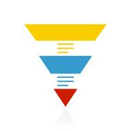 Pyramid icon on a white background N12