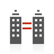 Office Building icon on a white background N15