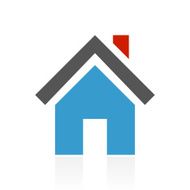 Home icon on a white background N7
