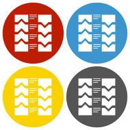 Flowchart icon on circle buttons N7
