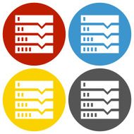 Flowchart icon on circle buttons N8