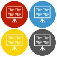 Projection Screen icon on circle buttons N3