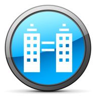 Office Building icon on a round button N18