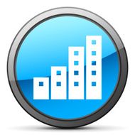 Apartment Building icon on a round button N27