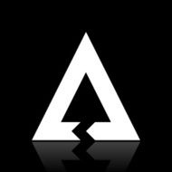 Chevron Chart icon on a black background N11