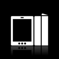 Digital Tablet icon on a black background