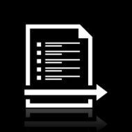 Document icon on a black background N14