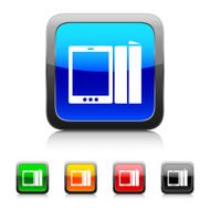 Digital Tablet icon on color buttons