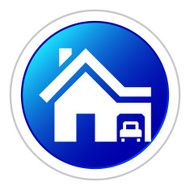 Home icon on a round button N10