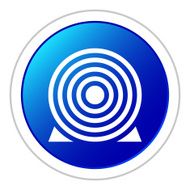 Target icon on a round button N19