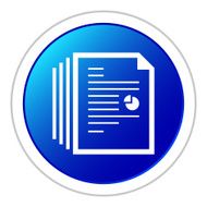 Document icon on a round button N65
