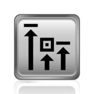 Logistics icon on a square button N5