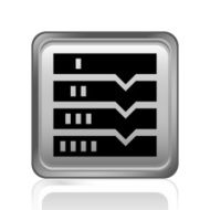 Flowchart icon on a square button N30