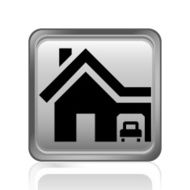 Home icon on a square button N5