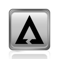 Chevron Chart icon on a square button N19